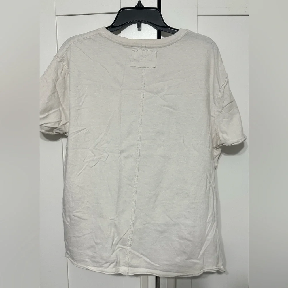 We The Free Cream Tee with Yellow Floral Design **See description - Picture 2 of 4